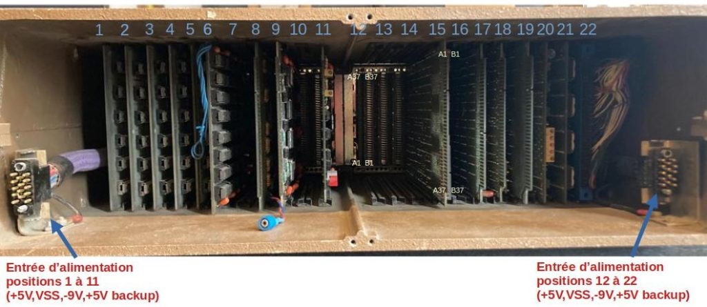Numérotation des cartes électroniques de notre Micral N